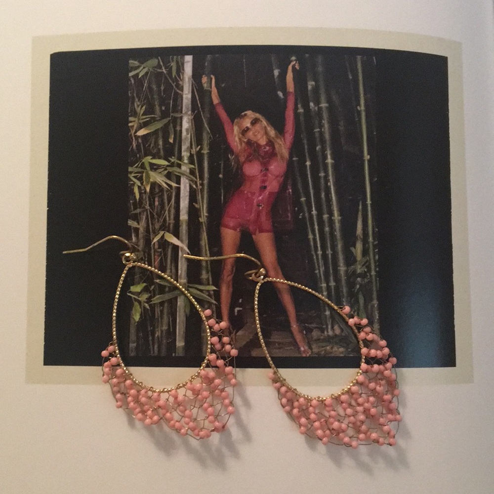 Pink/Gold Earrings